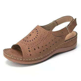 Women's Casual Peep Toe Hollow Out Wedges Sandals